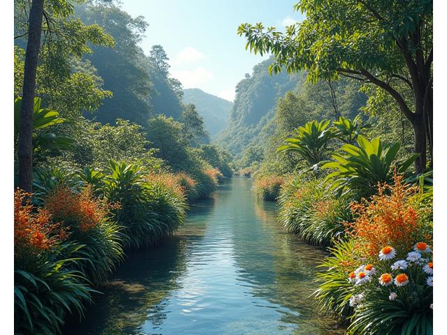 Reserva ecológica con vida silvestre