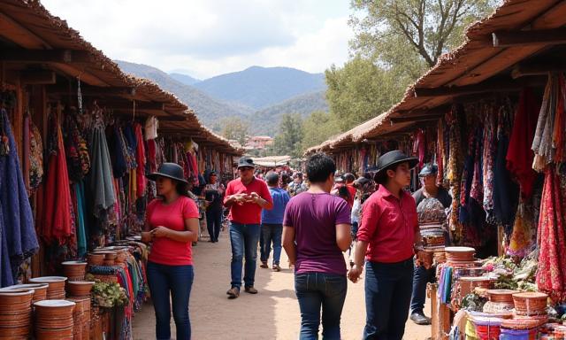 Mercado de pueblo indígena